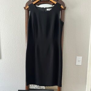 Jones Studio Black Halter Sheath Midi Dress